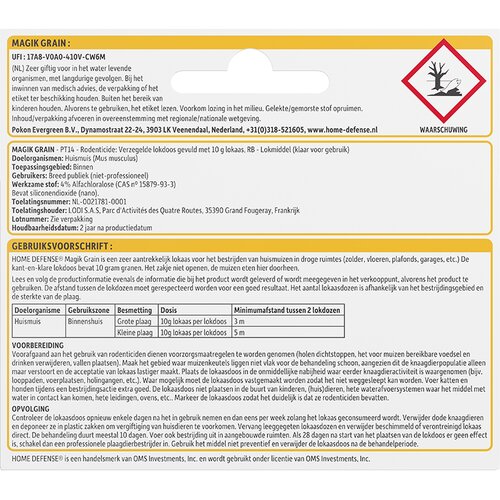 HOME DEFENSE® Muizenlokdoos Granen 'Magik Grain' 1 stuk - afbeelding 3