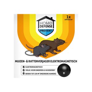 HOME DEFENSE® Muizenverjager en Rattenverjager Elektromagnetisch 130m² - afbeelding 1