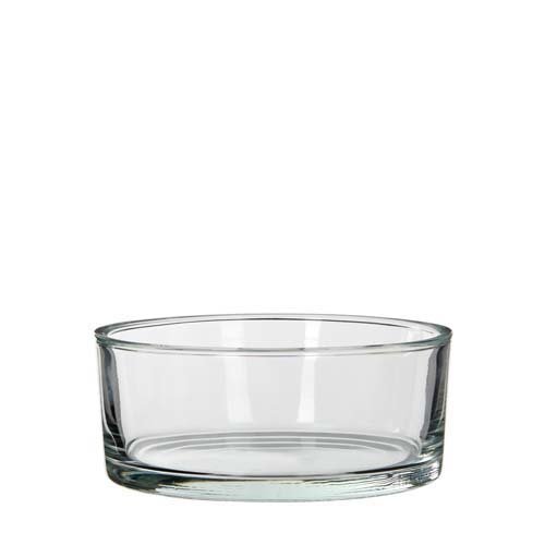 Kenny schaal rond transparant - h8xd15cm