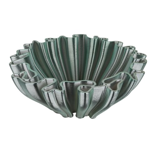 Keramieken Schaal 3D - D27xH10cm Pistachegroen