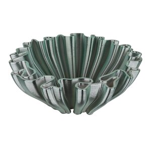 Keramieken Schaal 3D - D27xH10cm Pistachegroen