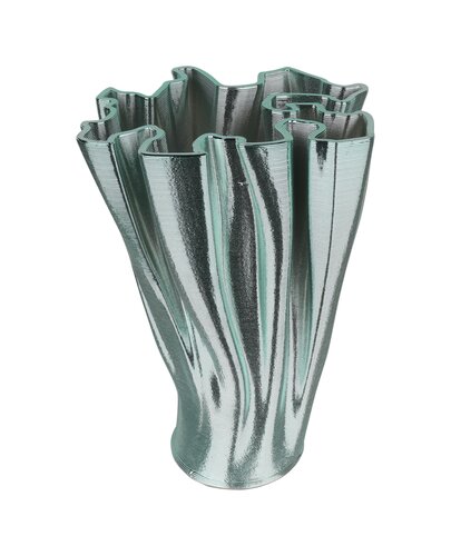 Keramieken Vaas 3D - L14xB18xH25cm Pistachegroen