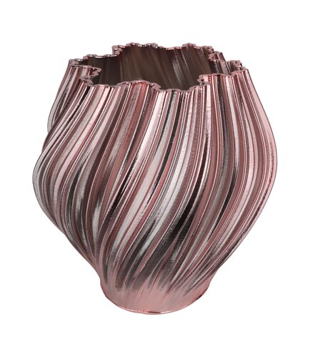 Keramieken Vaas 3D - L25xB28xH28cm Blush Roze