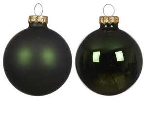 kerstbal glas d2.5cm d.grn 24st - afbeelding 2