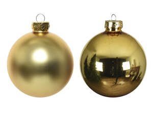 kerstbal glas d3.5cm licht goud 16st - afbeelding 2