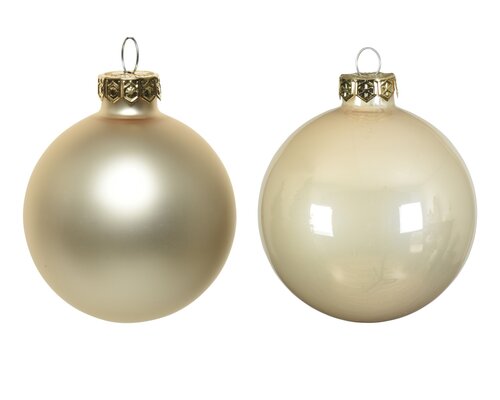kerstbal glas d3.5cm parel 16st - afbeelding 3