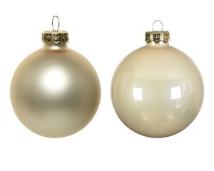 kerstbal glas d3.5cm parel 16st - afbeelding 3