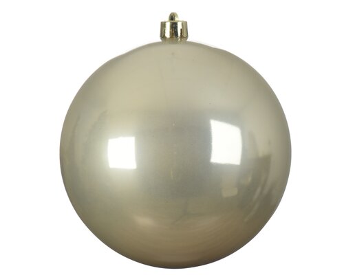 Kerstbal kunststof d14cm parel