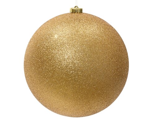 Kerstbal kunststof - D20cm Licht goud