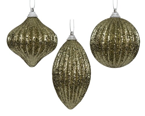 Kerstbal kunststof - D8cm Rozemarijngroen per stuk - afbeelding 1