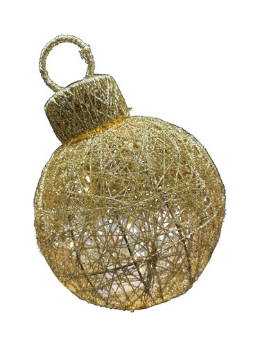 Kerstbal LED roterend - B20xH28cm Goud