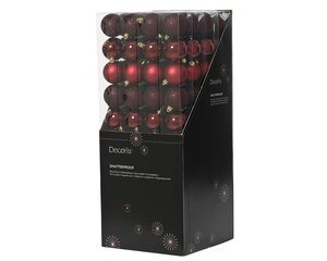 Kerstbal plastic d6cm ossnbld ass 10st - afbeelding 3