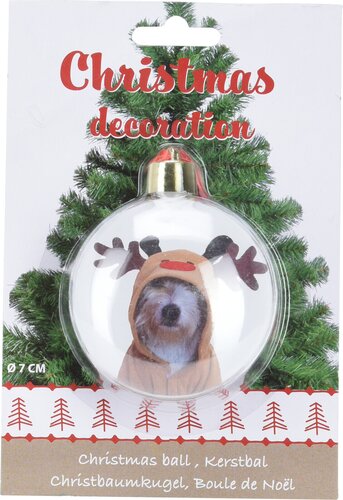 Kerstbal Voor Foto Dia - D 7 x B 3 cm - afbeelding 1