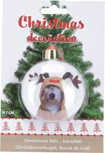 Kerstbal Voor Foto Dia - D 7 x B 3 cm - afbeelding 1