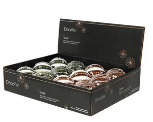 Kerstballen glas - D8cm Groen per stuk - afbeelding 2