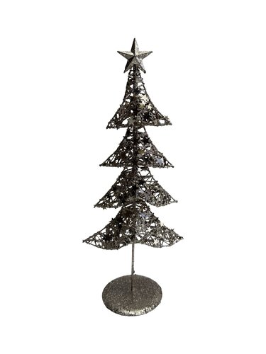 Kerstboom glitter 3D - H40cm Champagne