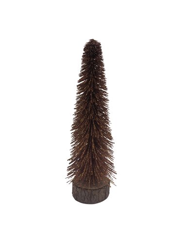 Kerstboom glitter - D7xH30cm Koper
