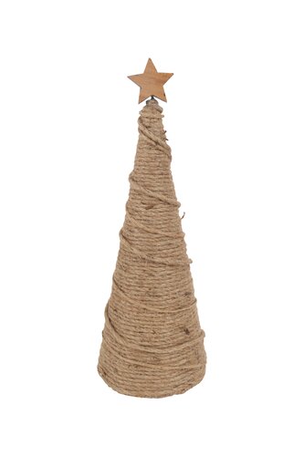 Kerstboom kegel - D13xH35,5cm Naturel