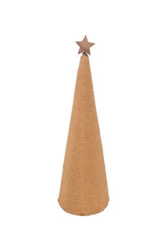 Kerstboom kegel - D14,5xH46cm Bruin