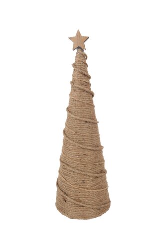 Kerstboom kegel - D14,5xH46cm Naturel