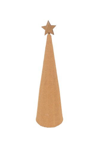 Kerstboom kegel - D17xH58cm Bruin