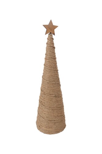 Kerstboom kegel - D17xH58cm Naturel