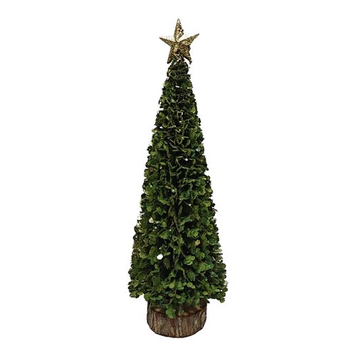 Kerstboom met ster - D6xH36cm Groen