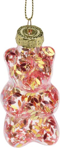 Kerstboom ornament beertje, 4 designs - H 7 cm - afbeelding 3
