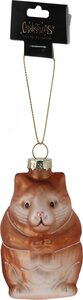 Kerstboom ornament dierenhanger, 4 soorten - H 10 cm - afbeelding 4