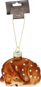 Kerstboom ornament dierenhanger, 4 soorten - H 10 cm - afbeelding 2