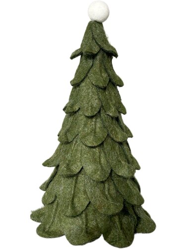 Kerstboom vilt D 14 x H 24 cm