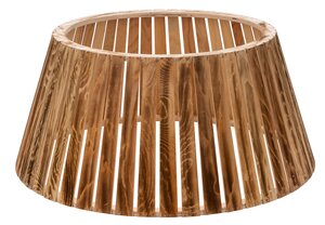 Kerstboomhuls hout light burned - D 66 x H 25 cm