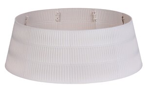 Kerstboomhuls kunststof D 65/54 x H 25,5 cm beige (8delig)