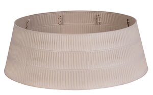 Kerstboomhuls kunststof D 65/54 x H 25,5 cm wheat (8delig)