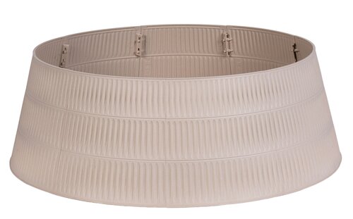 Kerstboomhuls kunststof D 65/54 x H 25,5 cm wheat (8delig)