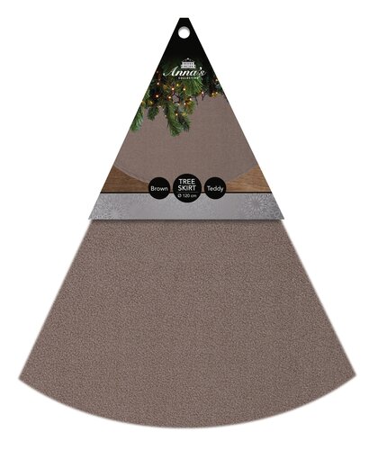 Kerstboomkleed teddy licht bruin - afbeelding 2