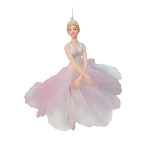 Kerstboomornament ballerina 1st - D 6 x H 17 cm - afbeelding 1