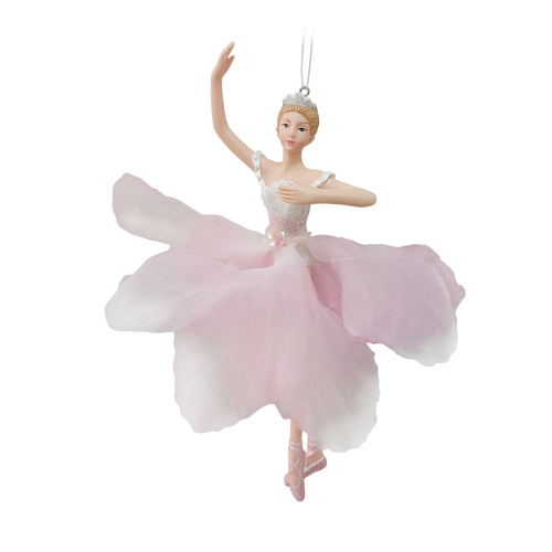 Kerstboomornament ballerina 4th - D 6 x H 17 cm - afbeelding 1