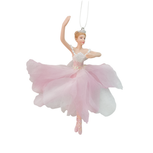 Kerstboomornament ballerina 4th - D 6 x H 17 cm - afbeelding 2