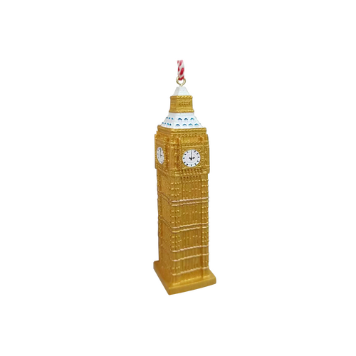 Kerstboomornament travel Big Ben - D 4 x H 11,5 cm - afbeelding 1