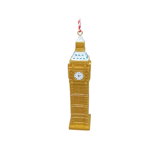 Kerstboomornament travel Big Ben - D 4 x H 11,5 cm - afbeelding 2