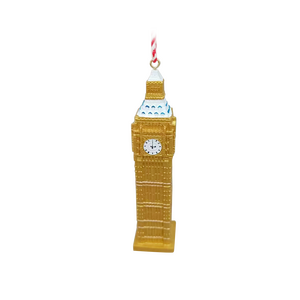 Kerstboomornament travel Big Ben - D 4 x H 11,5 cm - afbeelding 2