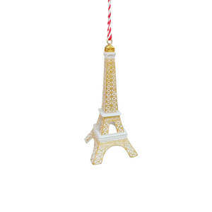 Kerstboomornament travel eifeltoren - D 4,5 x H 14,5 cm - afbeelding 1