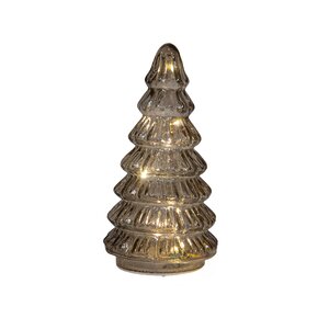 Anna's Collection kampvuurtje glas - H 18.5 x D 9 cm