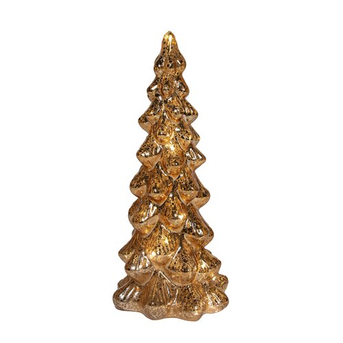 Kerstboompje glas25x11cm goud
