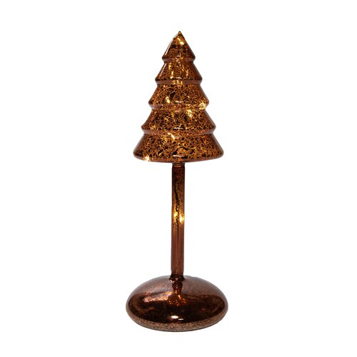 Kerstboompje op stam h20.5cm zlvr