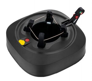 Kerstboomstandaard kunststof  (ABS) met spanner 32x32x9,5cm zwart