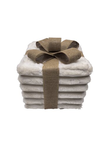 Kerstcadeaudoos maat L - Bont jute