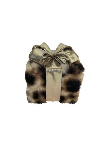 Kerstcadeaudoos maat XS - Panter goud