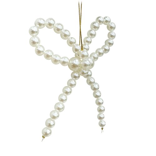 Kersthanger parelstrik - B9xH9cm